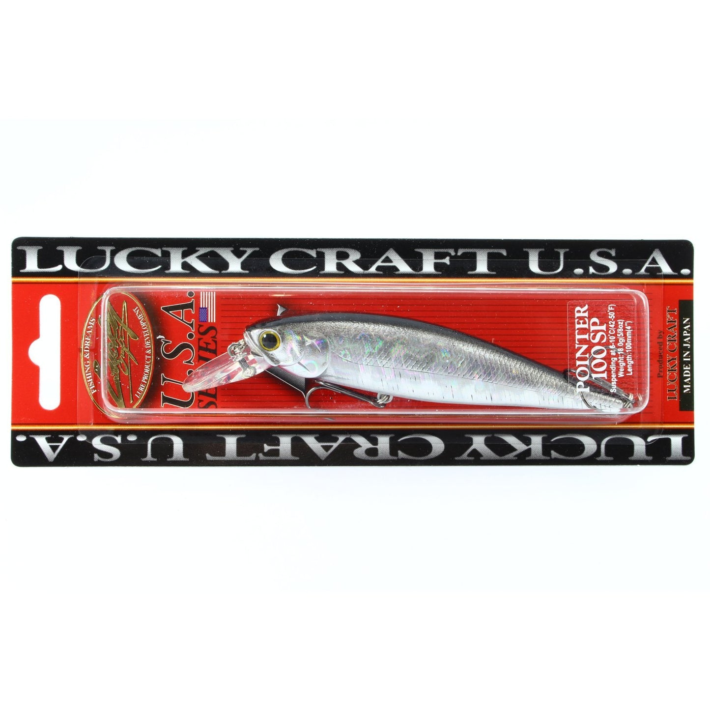 Lucky Craft Pointer 100 SP Baitfish Silver