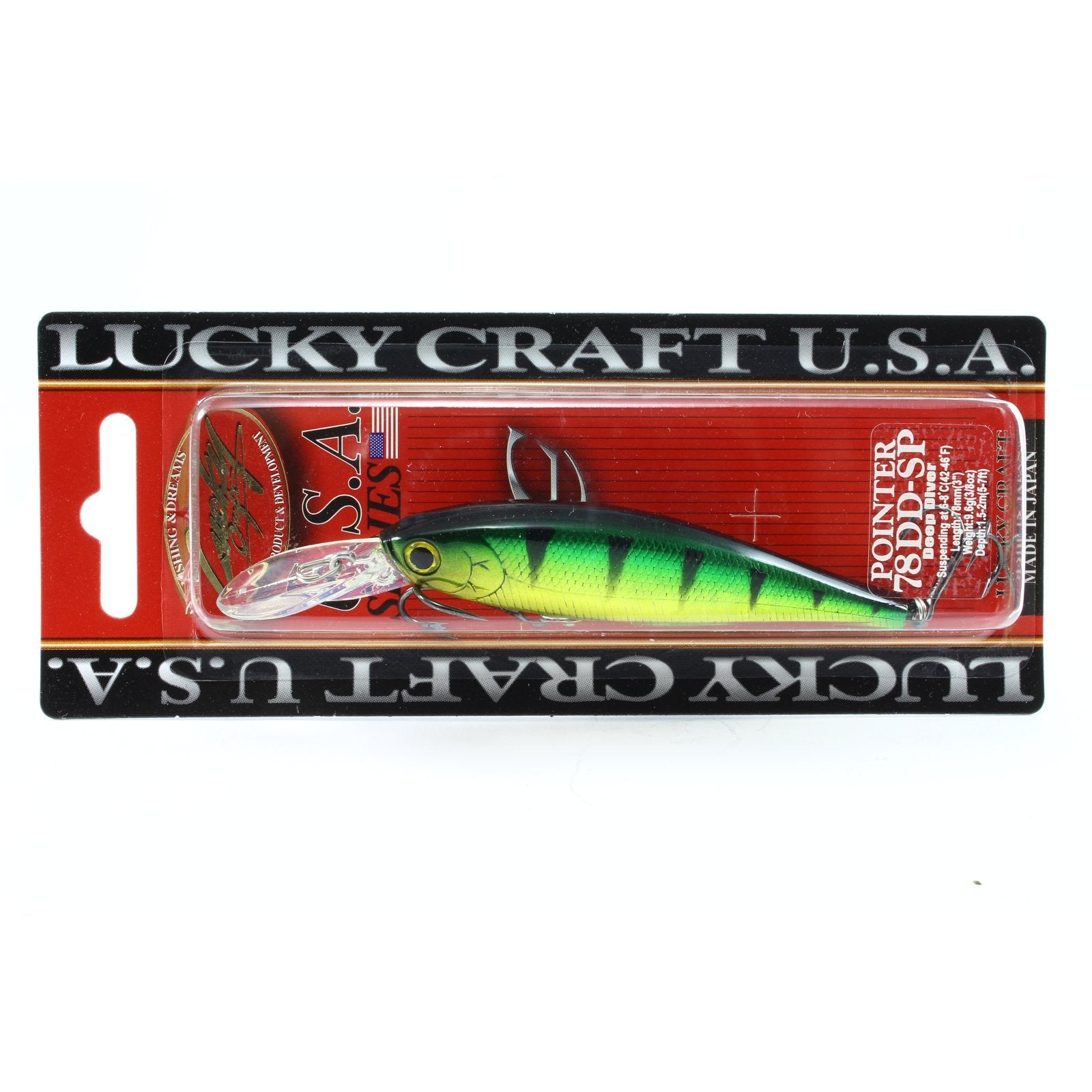 Lucky Craft Pointer 78 DDSP Aurora Green Perch