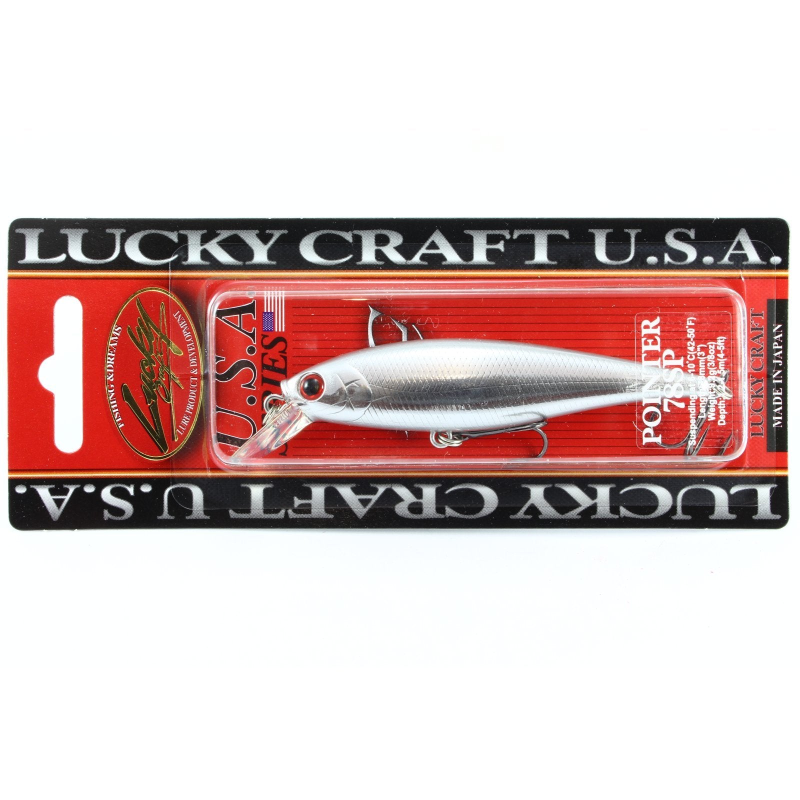 Lucky Craft Pointer 78 SP Chrome