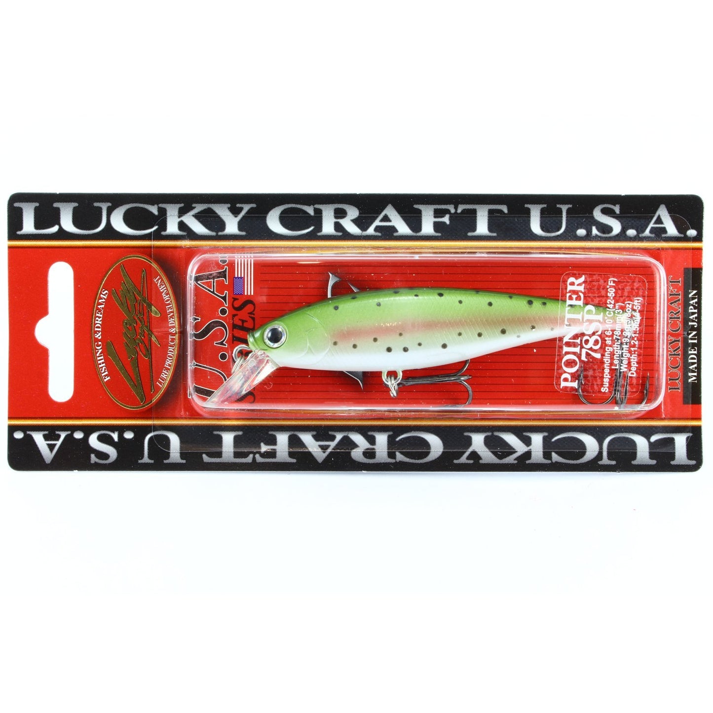 Lucky Craft Pointer 78 SP Rainbow Trout