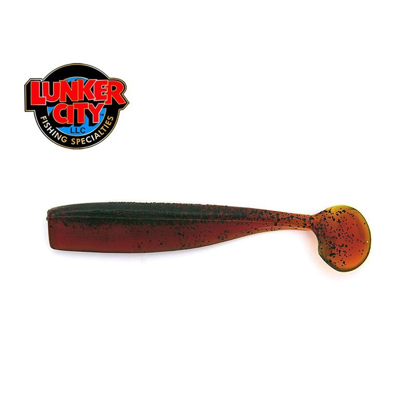 Lunker City Shaker Gummifisch Motoroil Pepper