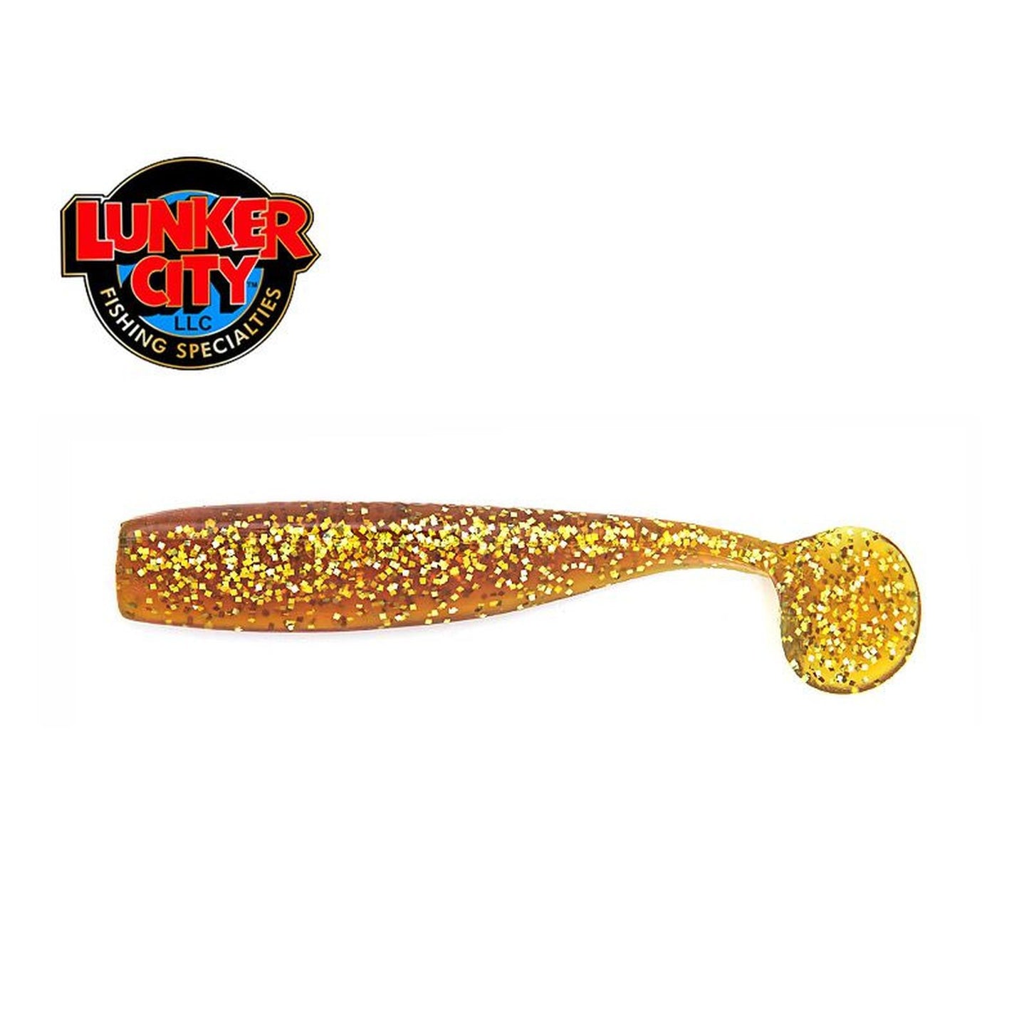 Lunker City Shaker Gummifisch Motoroil Silver Flake