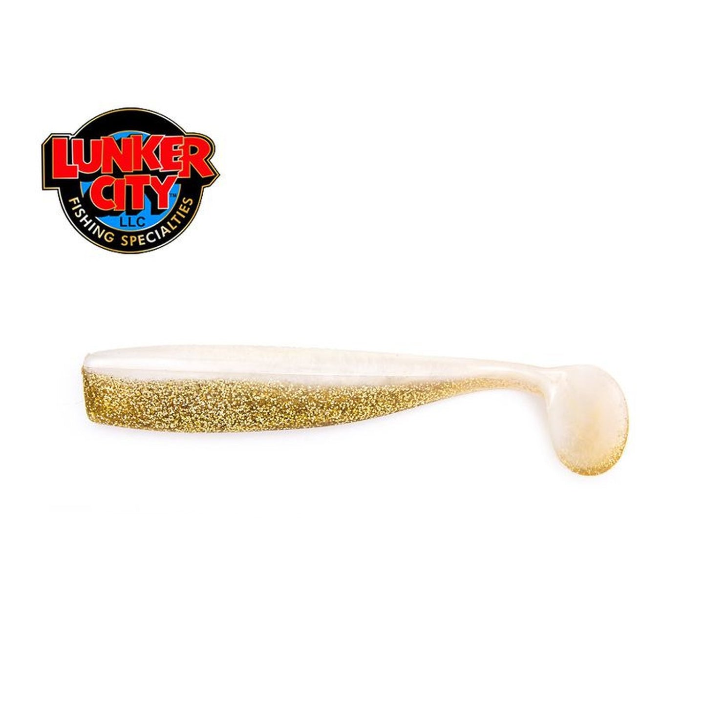 Lunker City Shaker Gummifisch White Gold