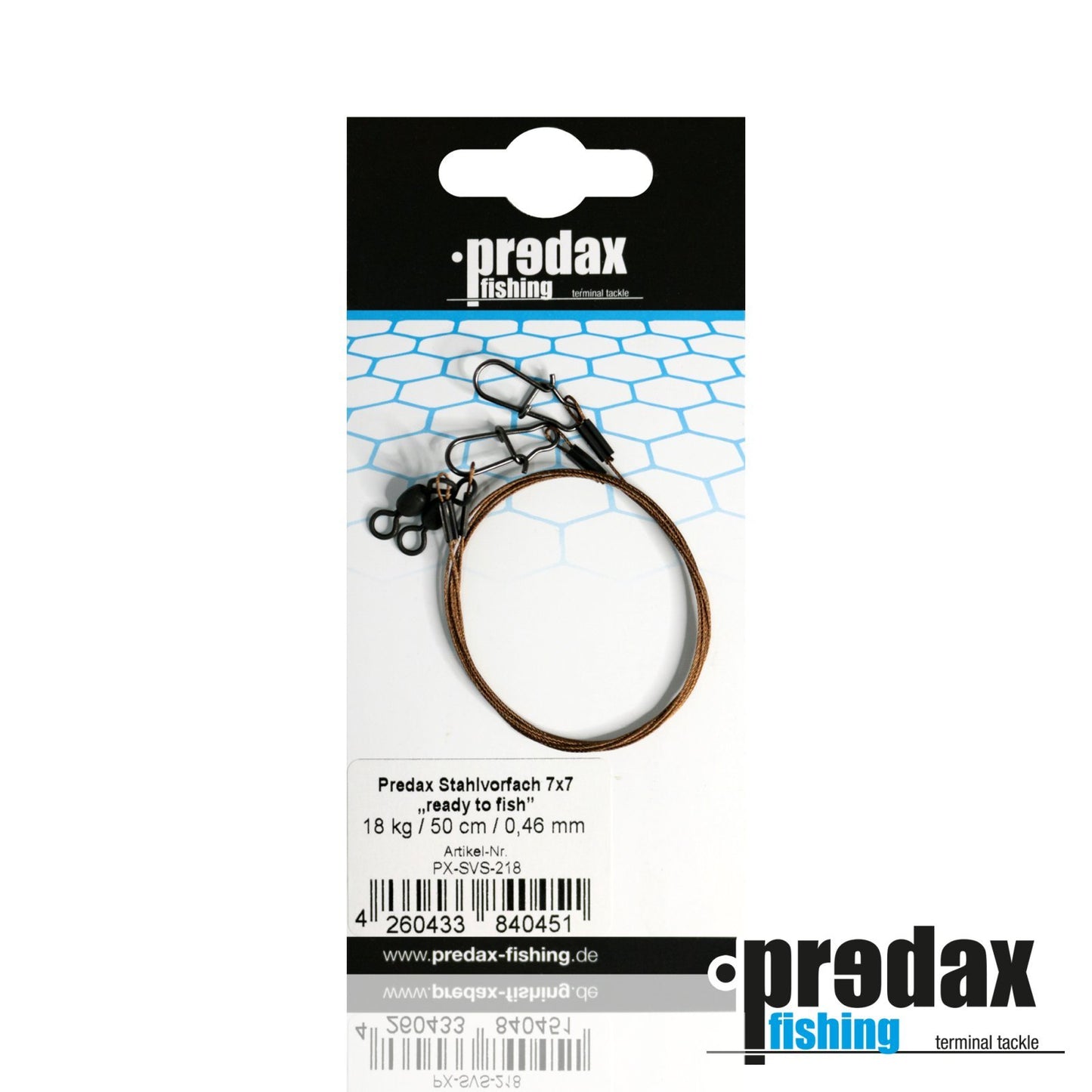 Predax Stahlvorfach 7x7 Fertigvorfach 50cm 18KG