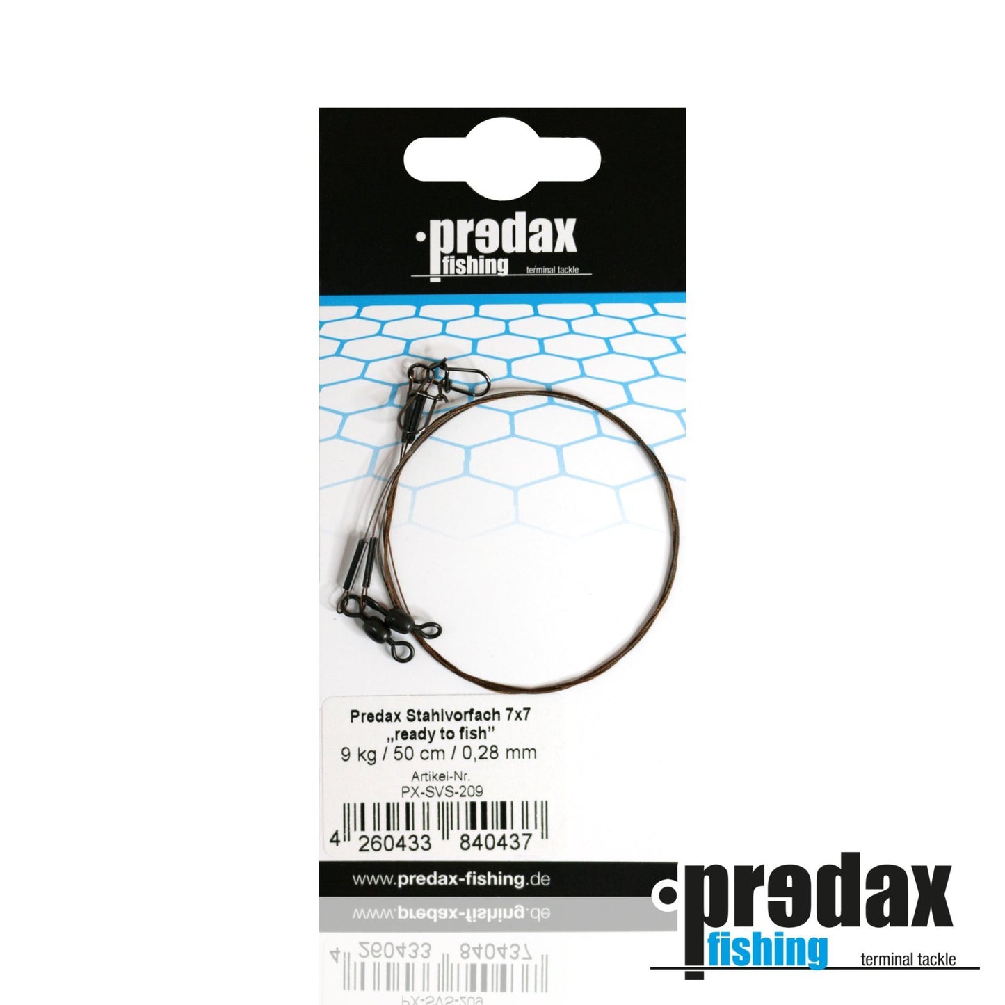 Predax Stahlvorfach 7x7 Fertigvorfach 50cm 9KG