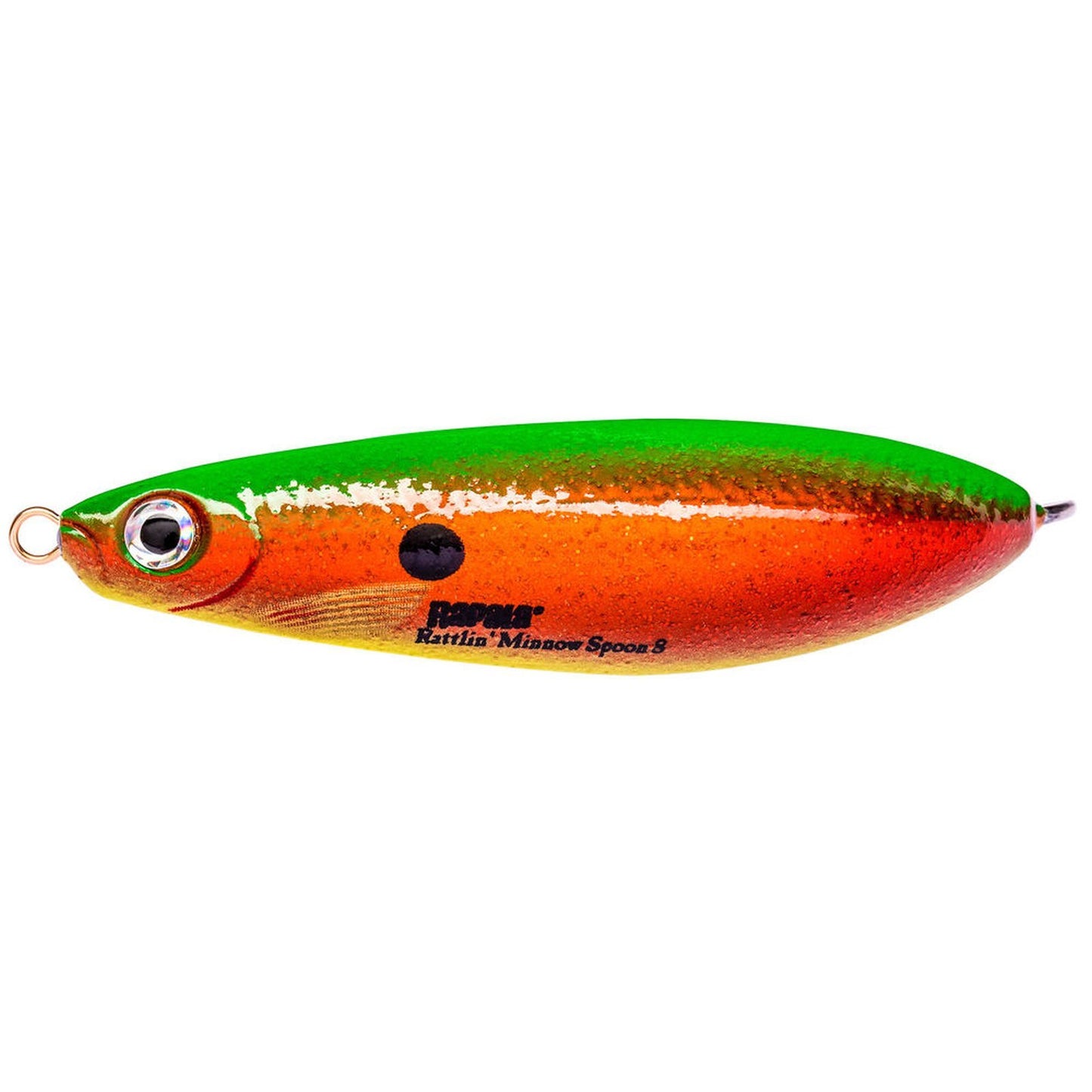 Rapala Rattlin Minnow Spoon 8 HFCGR Hologram Flake Copper Green