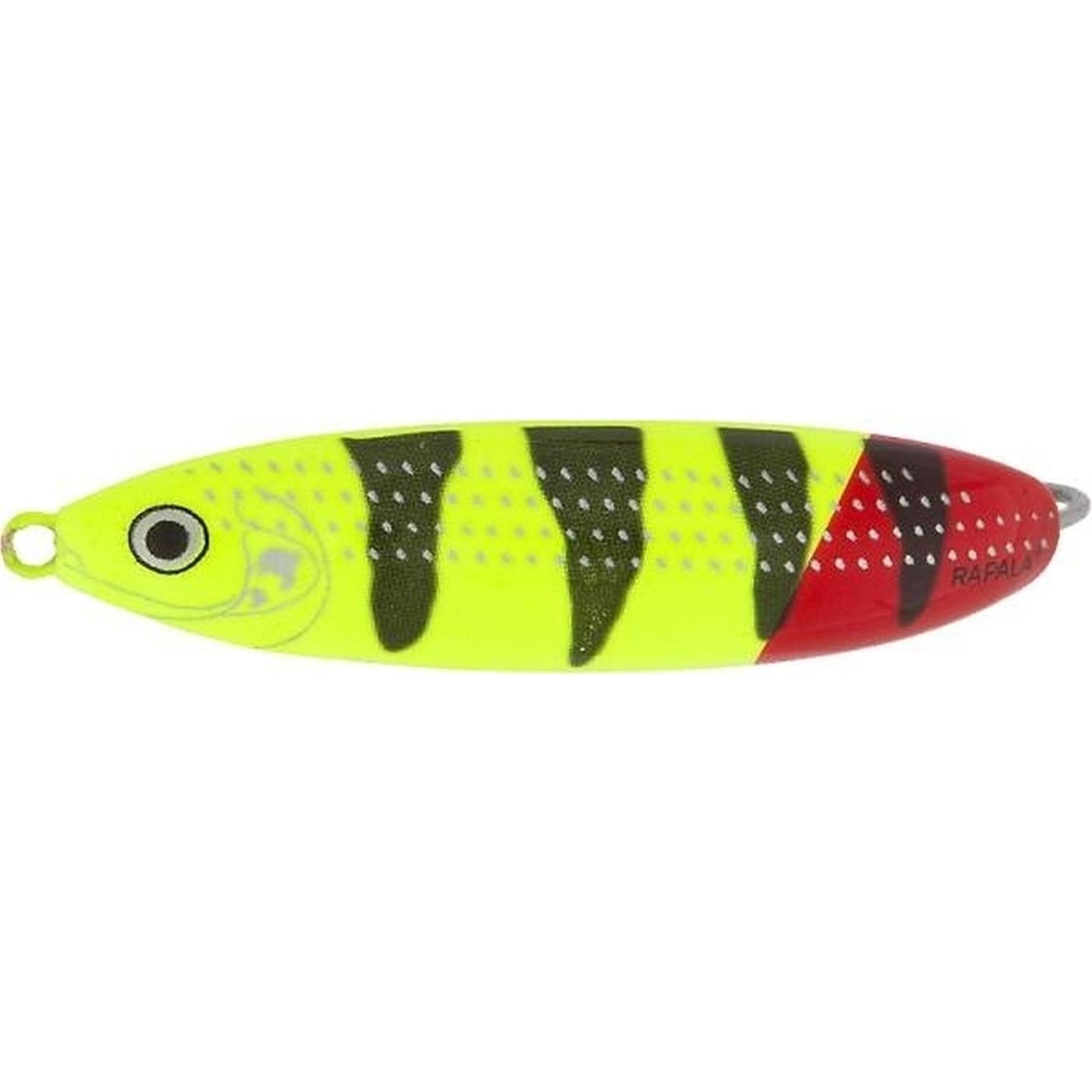 Rapala Weedless Minnow Spoon 8 FYRT Finnish Yellow Red Tiger