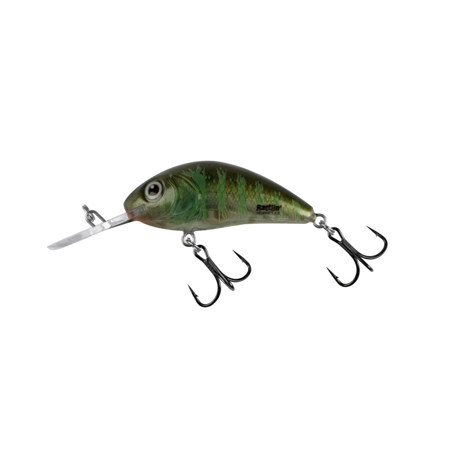 Salmo RATTLIN HORNET F Clear Floating Green Gill