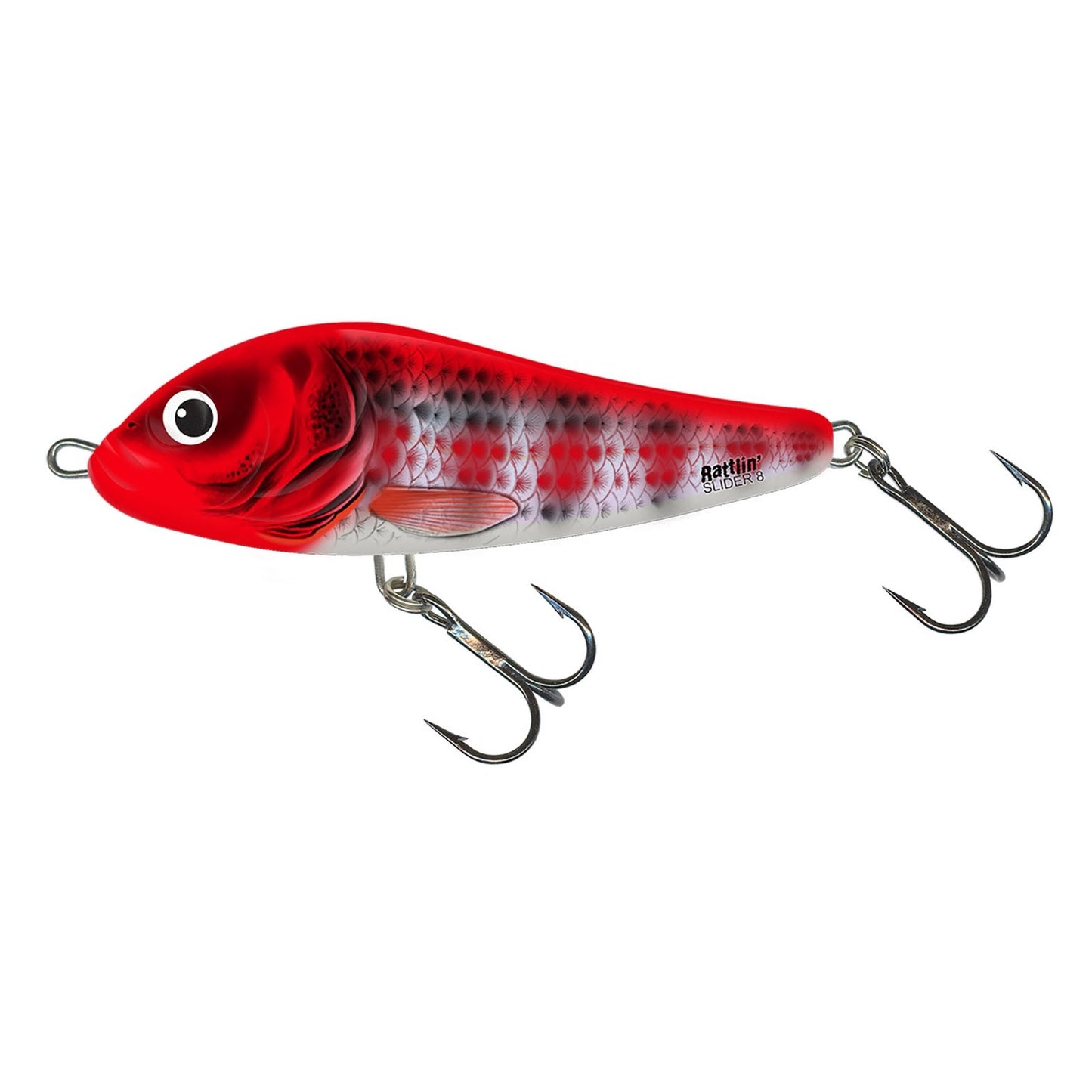 Salmo RATTLIN SLIDER FLOATING Holo Red Head Striper