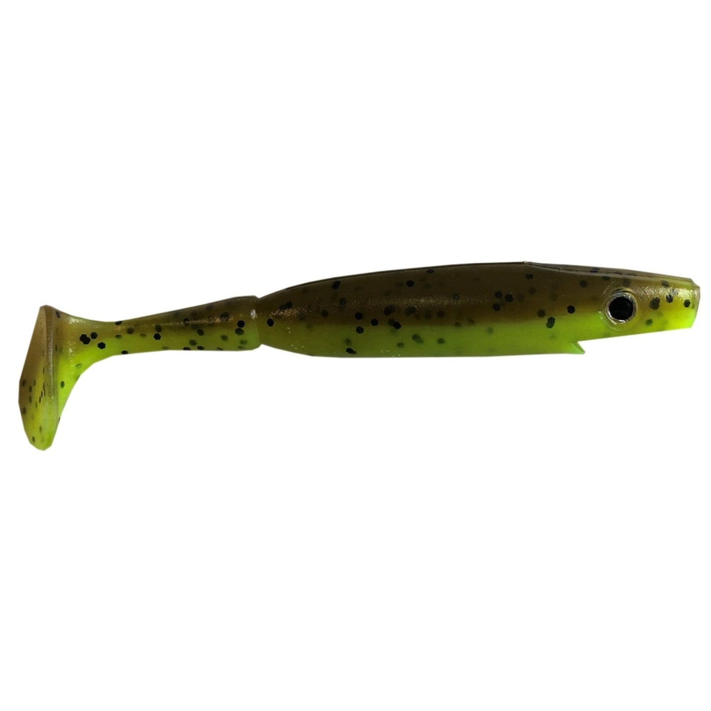 Strike Pro Piglet Shad Brown Chartreuse