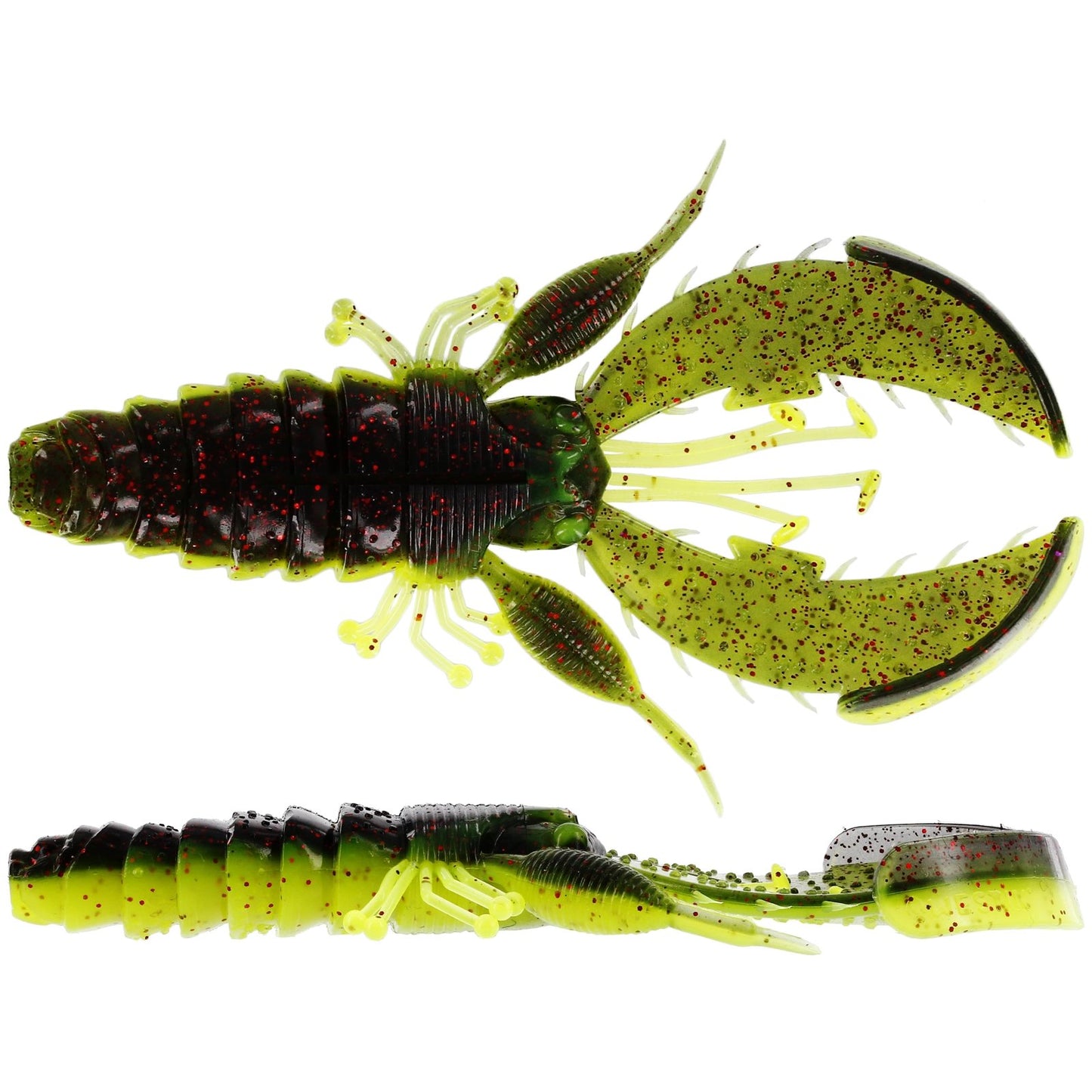 Westin CreCraw Creaturebait Black Chartreuse