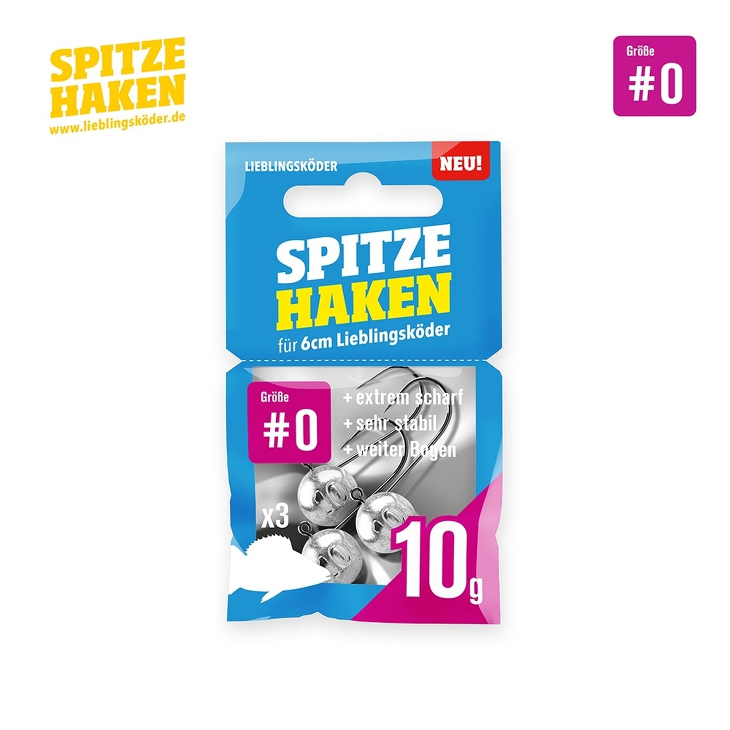 Lieblingskoeder Spitze Haken 0 10 g