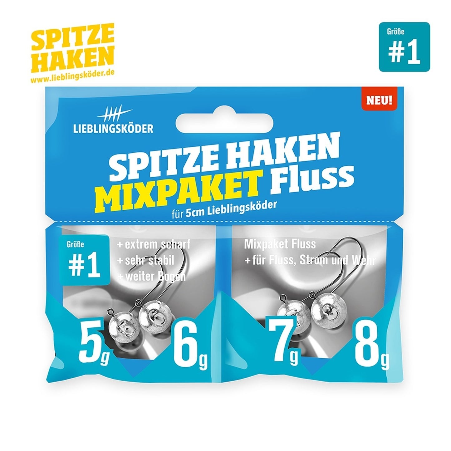 Lieblingskoeder Spitze Haken 1 Mixpaket Fluss