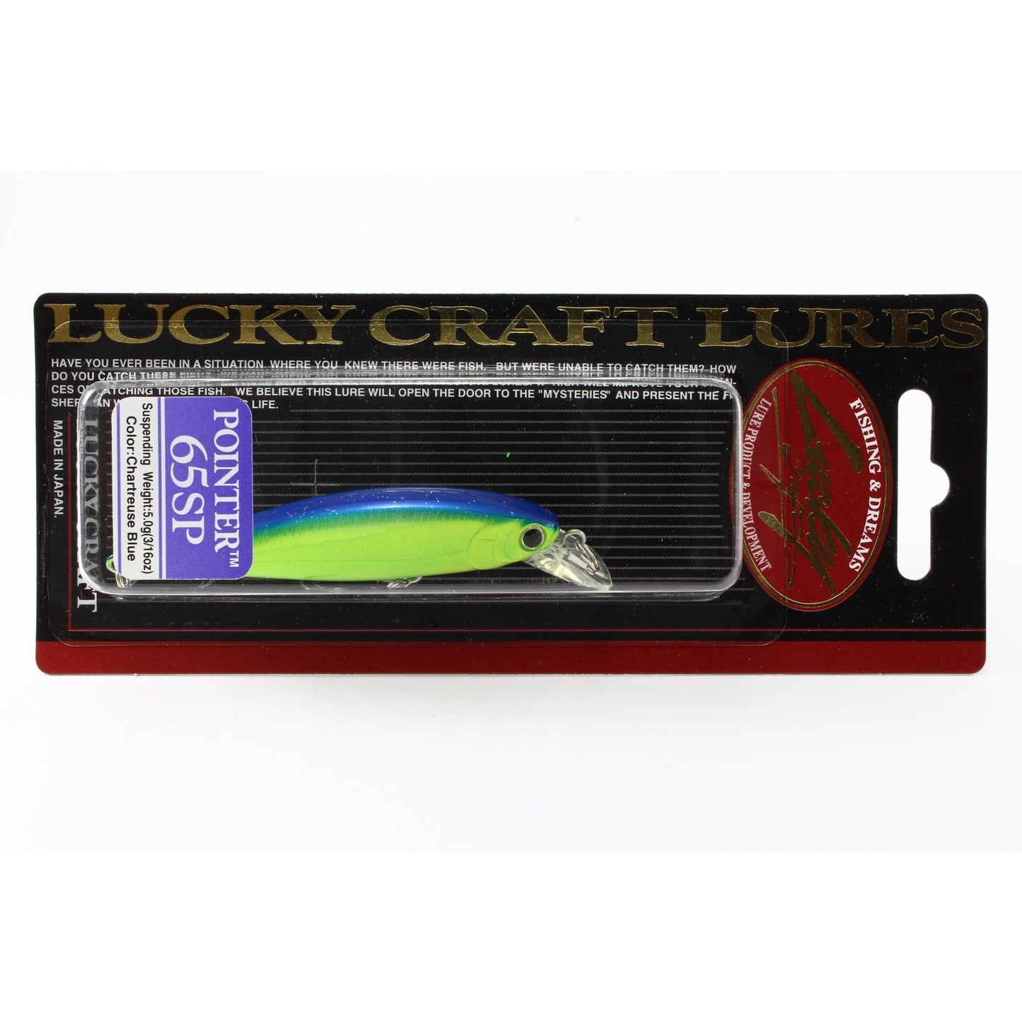 Lucky Craft Pointer 65 SP Chartreuse Blue