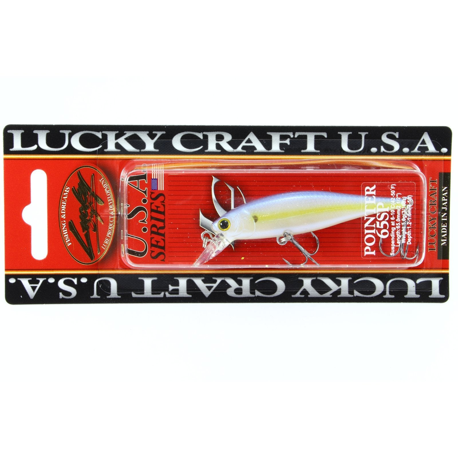 Lucky Craft Pointer 65 SP Chartreuse Shad