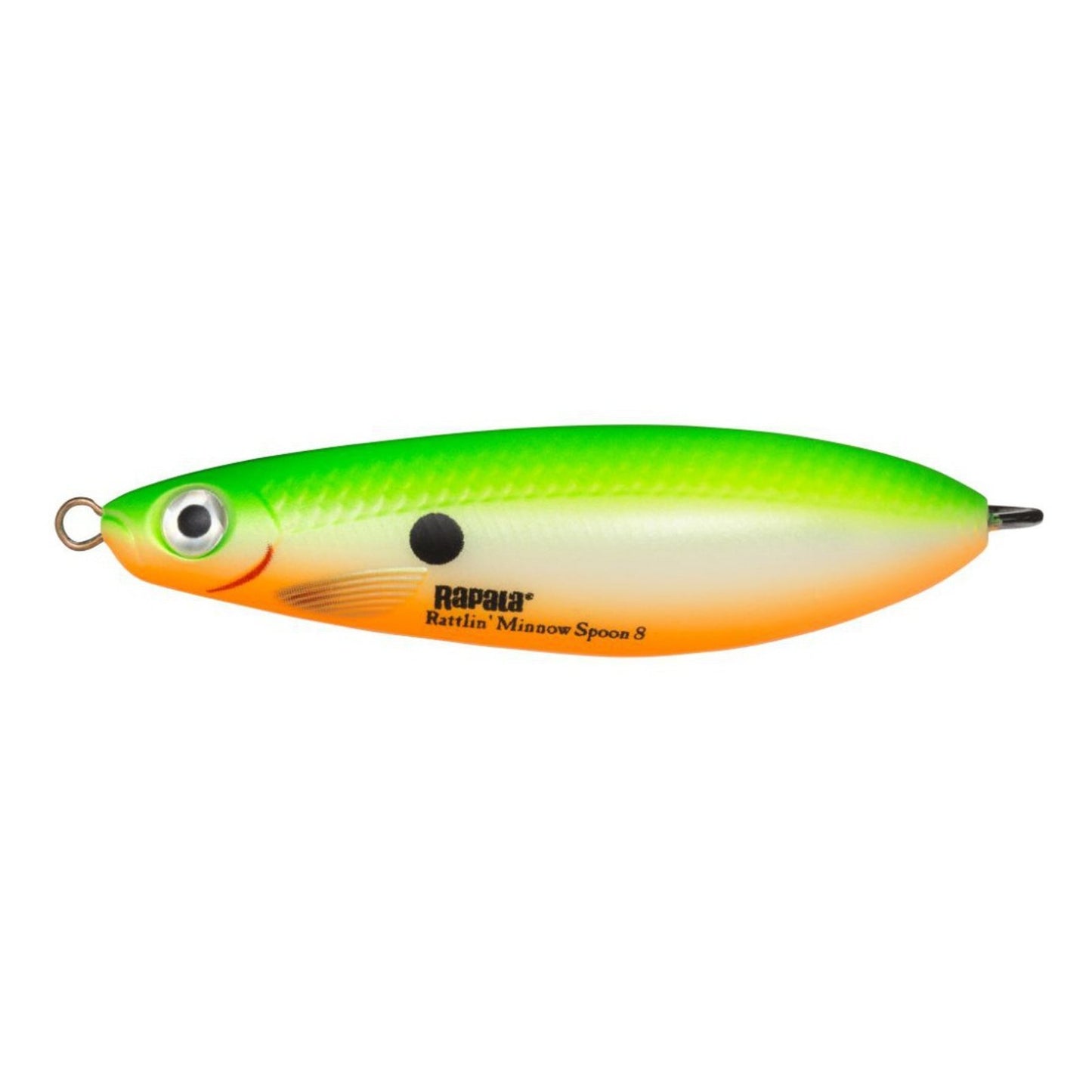 Rapala Rattlin Minnow Spoon 8 GSU Green Shad UV