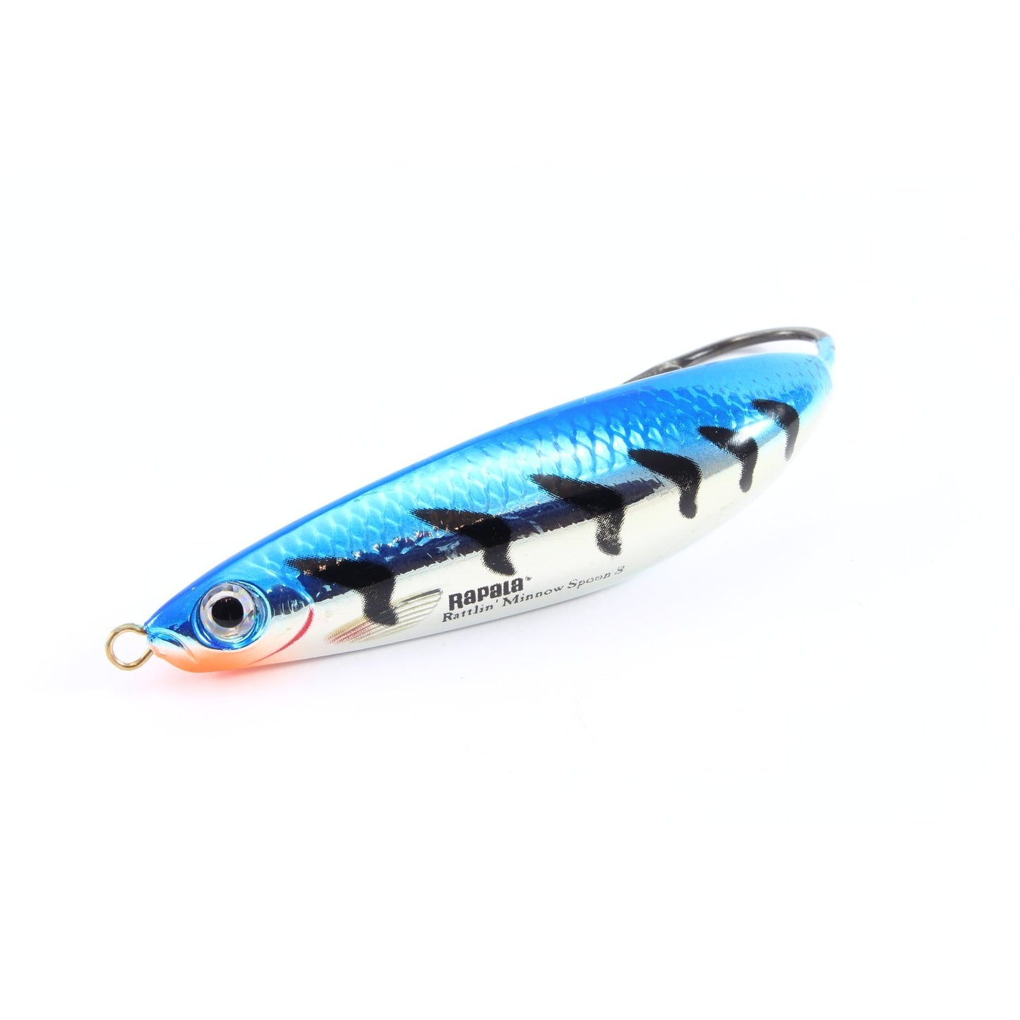 Rapala Rattlin Minnow Spoon 8 MBT Metallic Blue Tiger