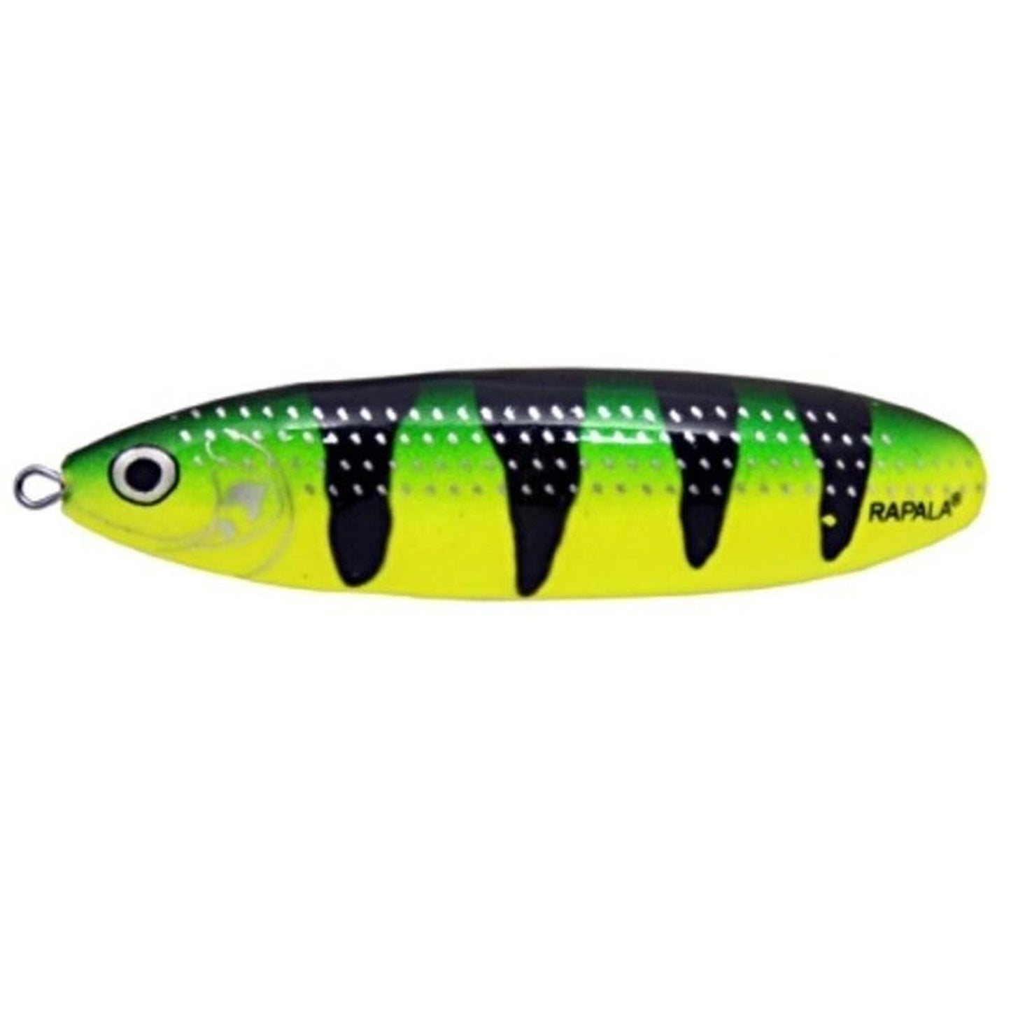 Rapala Weedless Minnow Spoon 8 FYGT Finnish Yellow Green Tiger