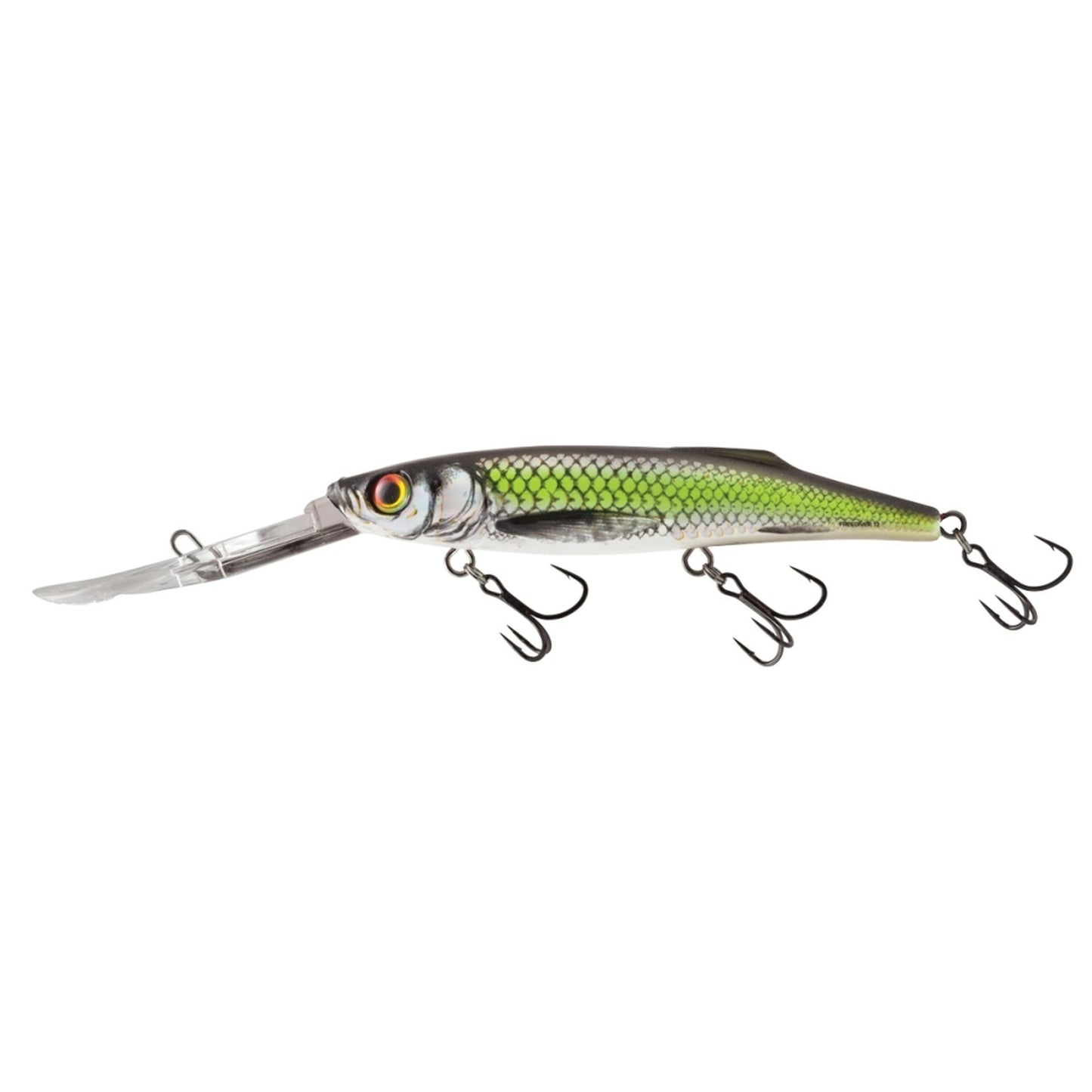 Salmo FREEDIVER 12 Silver Chartreuse Shad