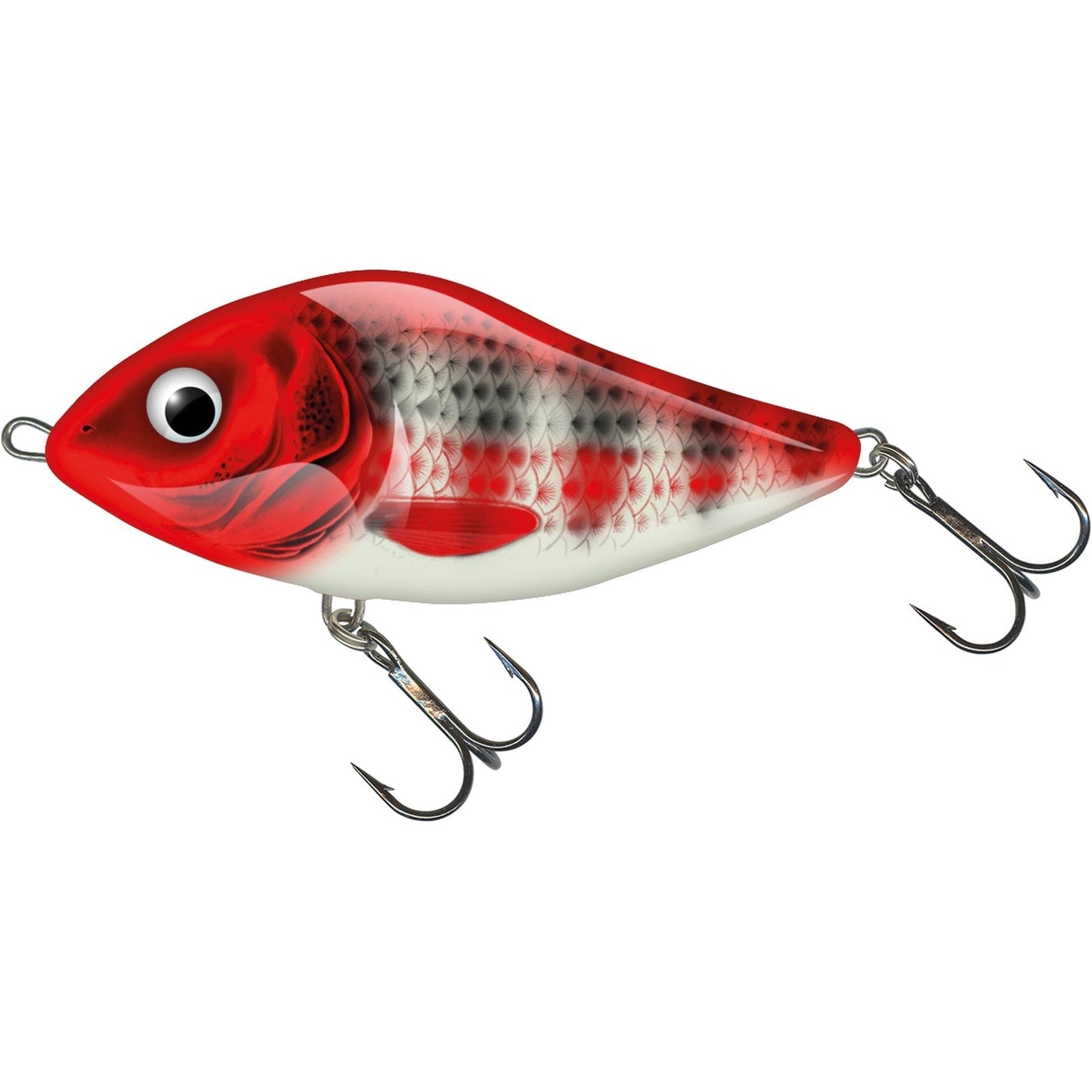 Salmo SLIDER FLOATING Red Head Striper