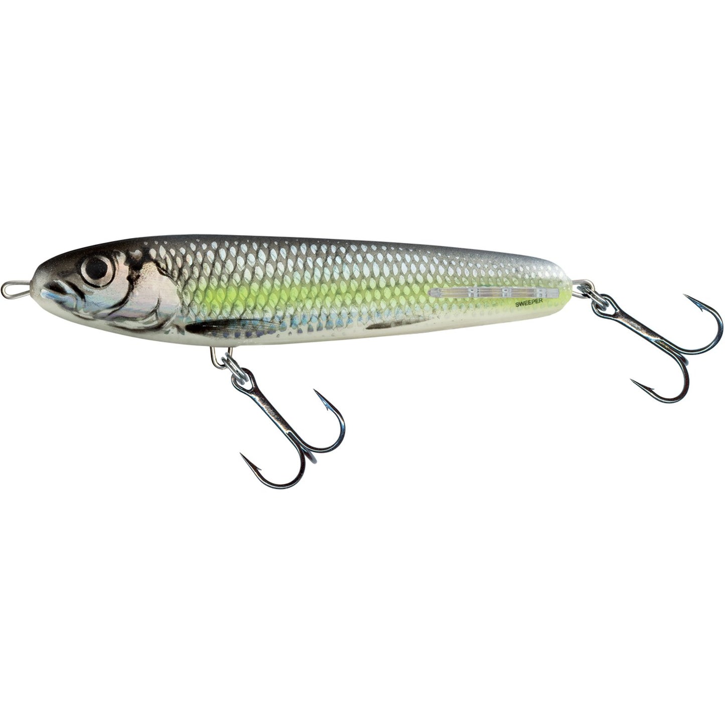 Salmo SWEEPER SINKING 14 Silver Chartreuse Shad