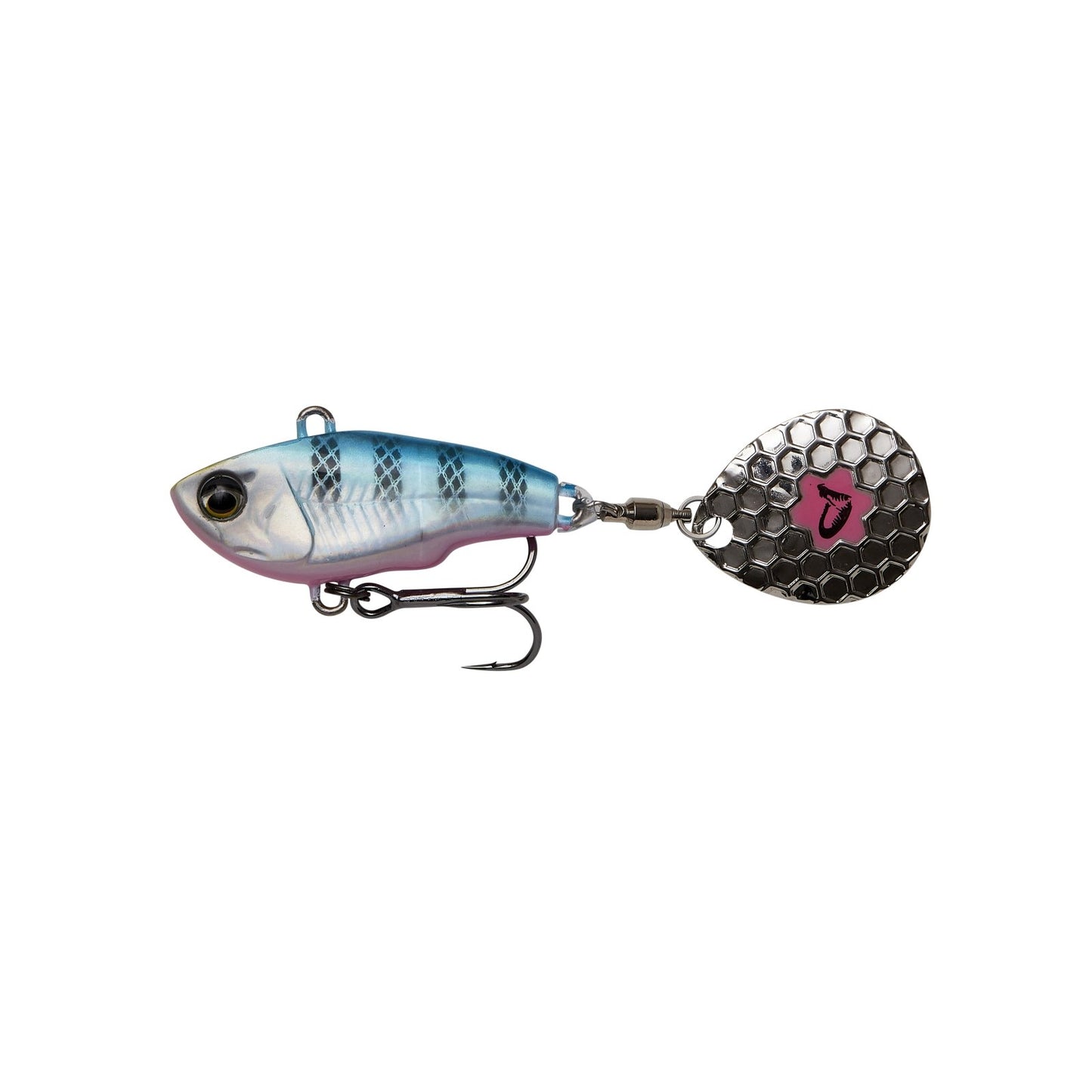 Savage Gear Fat Tail Spin Blue Silver Pink