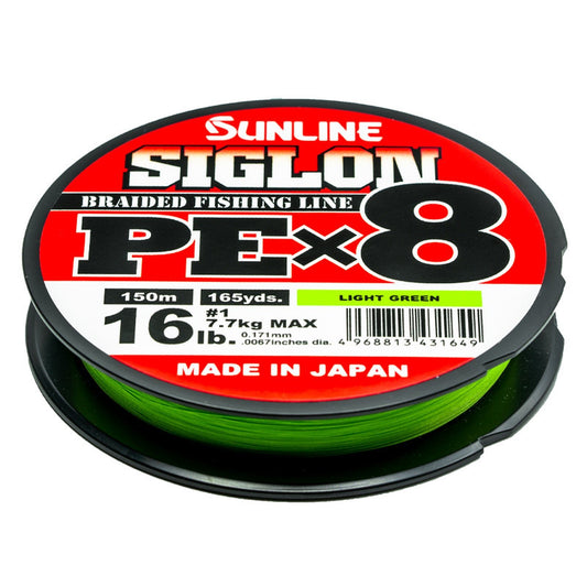 Sunline Siglon PE X8 150m Light Green