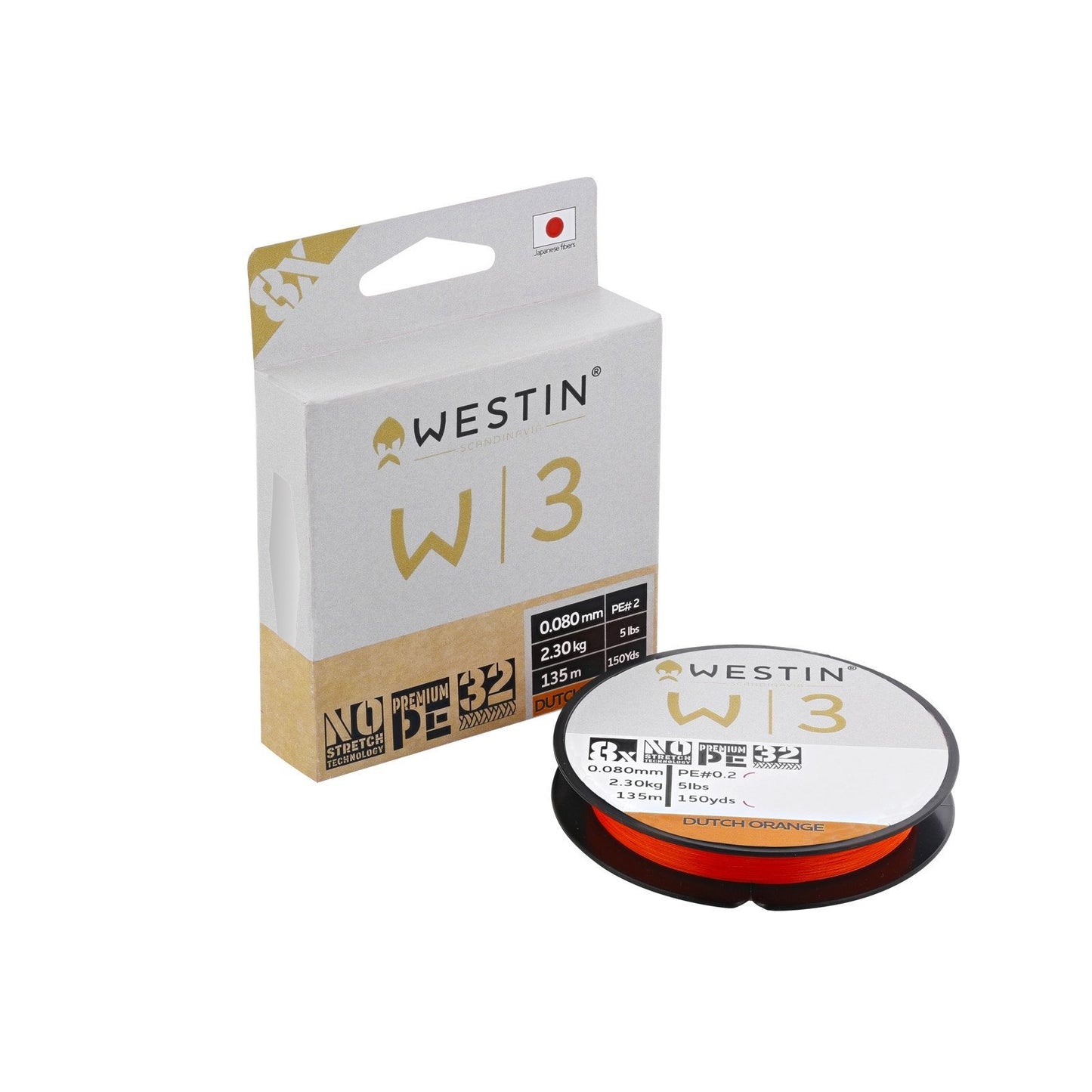 Westin W3 8 Braid Dutch Orange 135 m